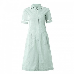 Alexandra Workwear Revere Collar Lightweight Stripe Dress